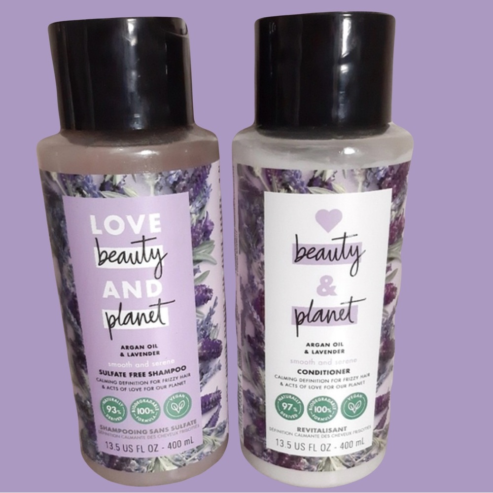 Love Beauty and Planet Volume and Bounty Shampoo and Conditioner